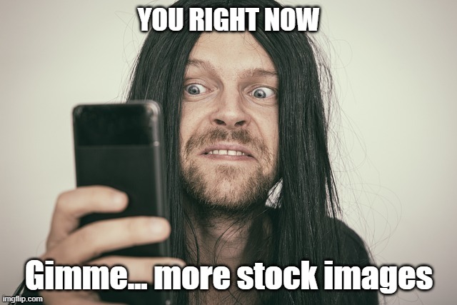 Meme about stock images