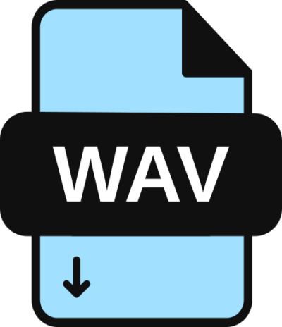 WAV Icon with transparent background