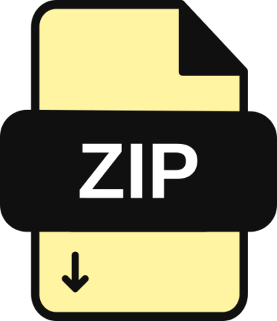 ZIP Icon with a transparent background